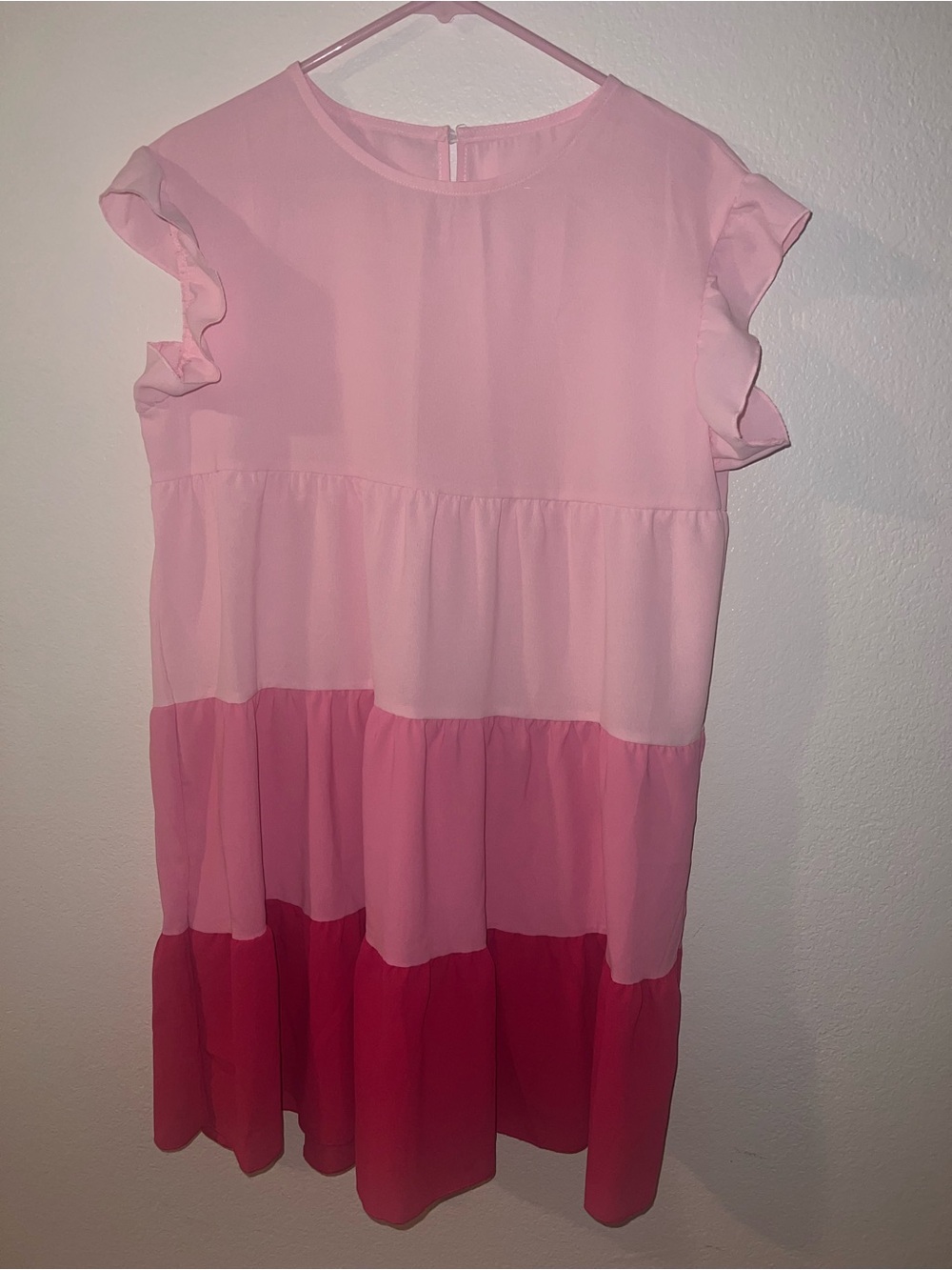Women’s Pink Tiered Dress